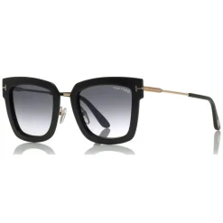 Tom Ford - Lara Sunglasses - Square Acetate Sunglasses - Black - FT0573 - Sunglasses - Tom Ford Eyewear - Avvenice