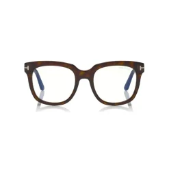 Tom Ford - Large Optical Glasses - Square Glasses - Dark Havana - FT5537-B - Optical Glasses - Tom Ford Eyewear - Avvenice