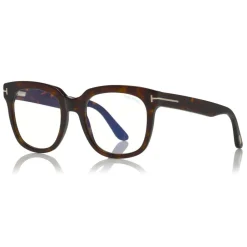 Tom Ford - Large Optical Glasses - Square Glasses - Dark Havana - FT5537-B - Optical Glasses - Tom Ford Eyewear - Avvenice
