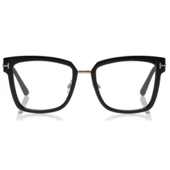 Tom Ford - Large Square Optical Glasses - Square Acetate Optical Glasses - Black - FT5507 - Optical Glasses - Tom Ford Eyewear - Avvenice