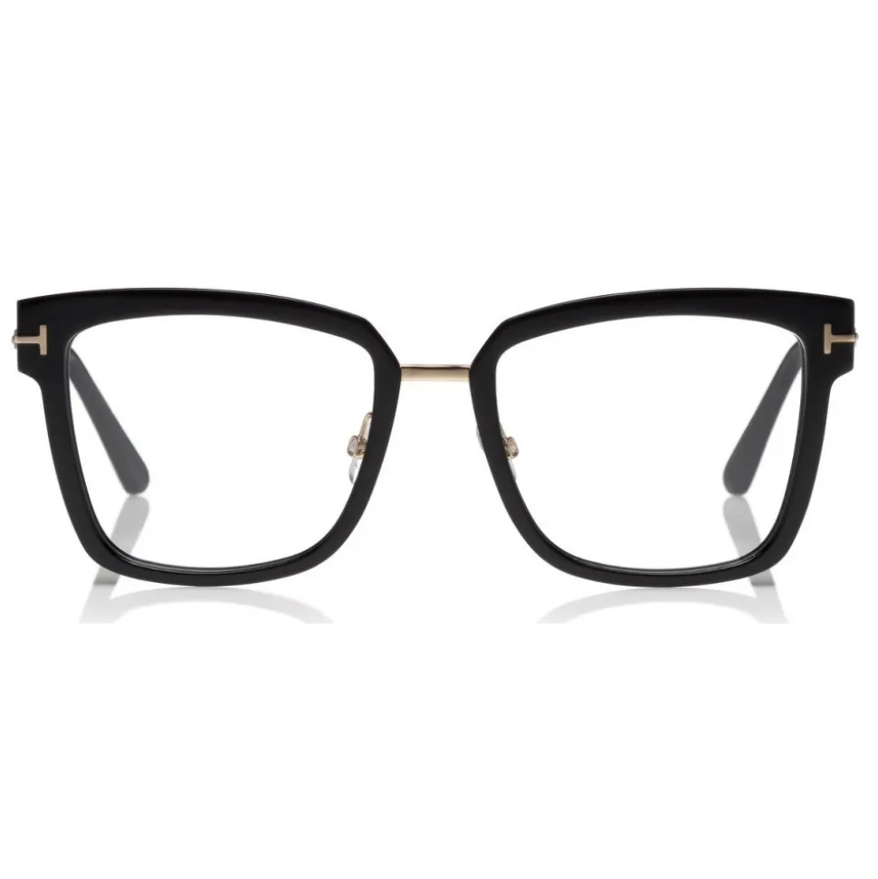 Tom Ford - Large Square Optical Glasses - Square Acetate Optical Glasses - Black - FT5507 - Optical Glasses - Tom Ford Eyewear - Avvenice