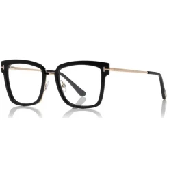 Tom Ford - Large Square Optical Glasses - Square Acetate Optical Glasses - Black - FT5507 - Optical Glasses - Tom Ford Eyewear - Avvenice