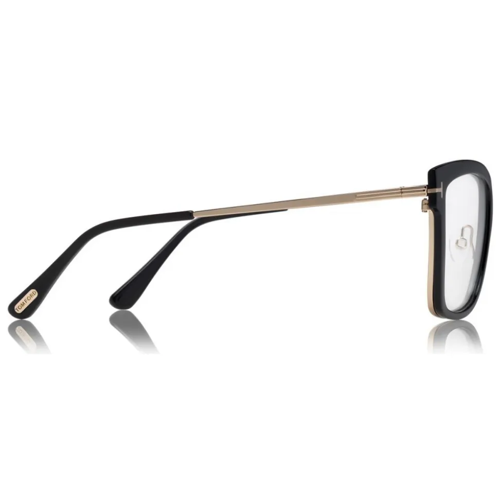 Tom Ford - Large Square Optical Glasses - Square Acetate Optical Glasses - Black - FT5507 - Optical Glasses - Tom Ford Eyewear - Avvenice