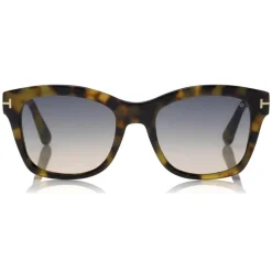 Tom Ford - Lauren Sunglasses - Squared Acetate Sunglasses - Pink Havana - FT0614 - Sunglasses - Tom Ford Eyewear - Avvenice