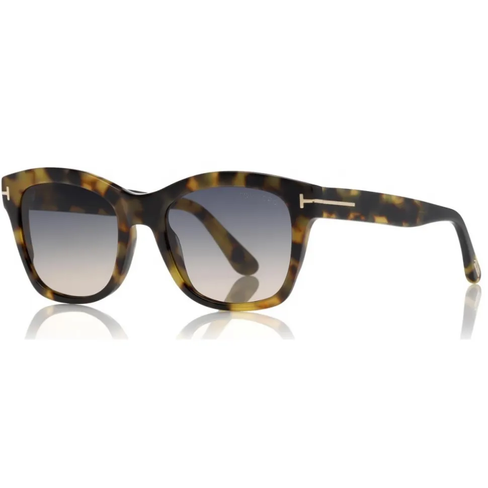 Tom Ford - Lauren Sunglasses - Squared Acetate Sunglasses - Pink Havana - FT0614 - Sunglasses - Tom Ford Eyewear - Avvenice