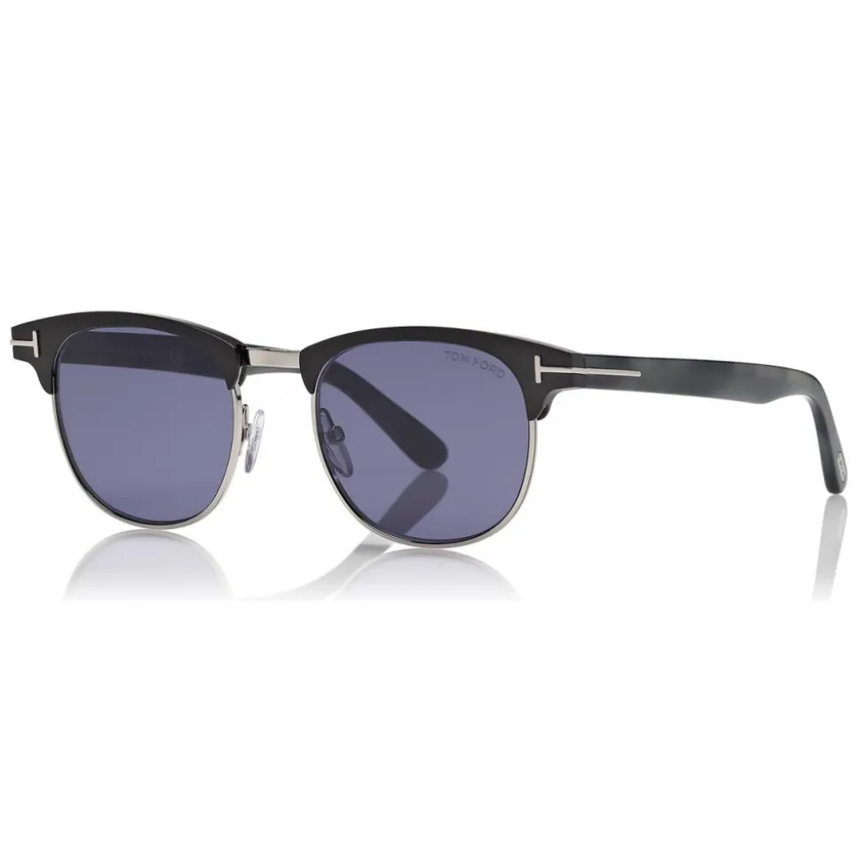 Tom Ford - Laurent Sunglasses - Square Sunglasses - Black Blue - FT0623 - Sunglasses - Tom Ford Eyewear - Avvenice