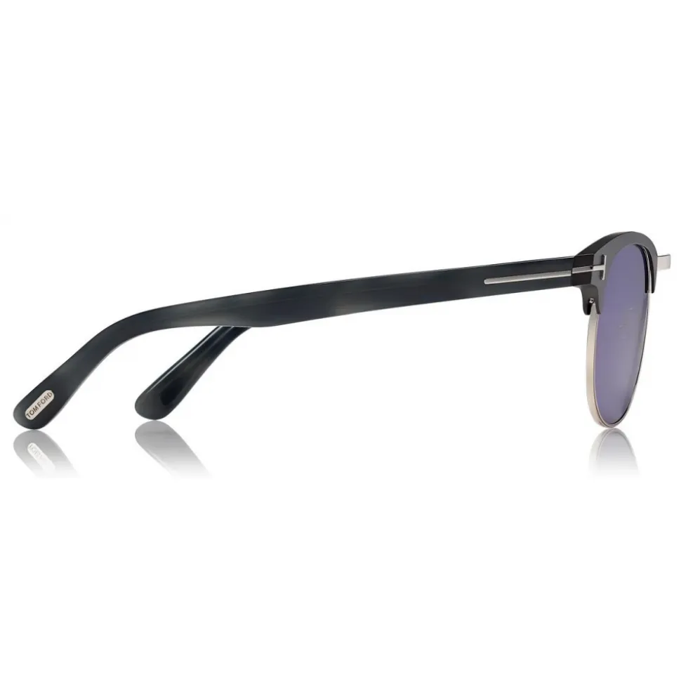 Tom Ford - Laurent Sunglasses - Square Sunglasses - Black Blue - FT0623 - Sunglasses - Tom Ford Eyewear - Avvenice