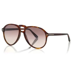 Tom Ford - Lennon Sunglasses - Pilot Acetate Sunglasses - FT0645 - Havana - Tom Ford Eyewear - Avvenice