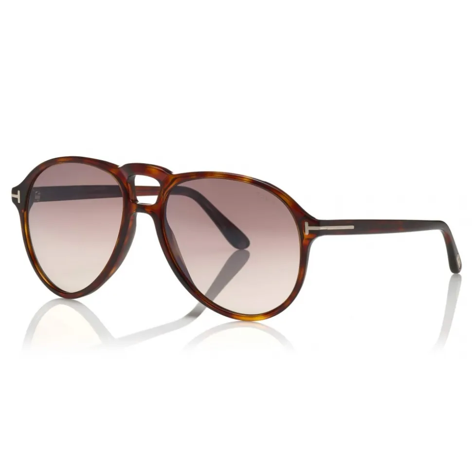 Tom Ford - Lennon Sunglasses - Pilot Acetate Sunglasses - FT0645 - Havana - Tom Ford Eyewear - Avvenice