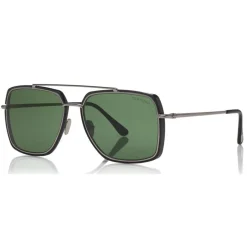Tom Ford - Lionel Sunglasses - Square Metal Sunglasses - Black - FT0750 - Sunglasses - Tom Ford Eyewear - Avvenice