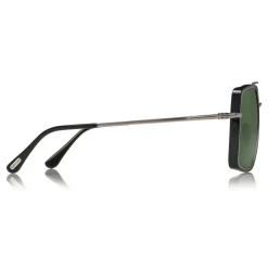 Tom Ford - Lionel Sunglasses - Square Metal Sunglasses - Black - FT0750 - Sunglasses - Tom Ford Eyewear - Avvenice