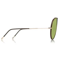 Tom Ford - Mack Sunglasses - Pilot Metal Sunglasses - Gold Green - FT0671 - Sunglasses - Tom Ford Eyewear - Avvenice