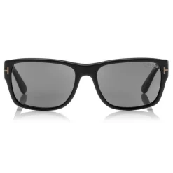 Tom Ford - Mason Polarized Sunglasses - Squared Acetate Sunglasses - Black - FT0445P - Sunglasses - Tom Ford Eyewear - Avvenice