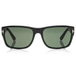 Tom Ford - Mason Sunglasses - Soft Squared Acetate Sunglasses - Black -FT0445 - Sunglasses - Tom Ford Eyewear - Avvenice