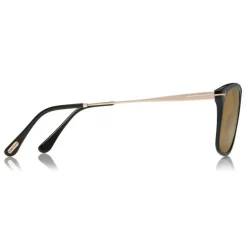 Tom Ford - Max Sunglasses - Square Acetate Sunglasses - Shiny Black Brown - FT0588 - Sunglasses - Tom Ford Eyewear - Avvenice