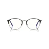 Tom Ford - Metal Optical Sunglasses - Round Optical Glasses - Black Silver - FT5541-B - Optical Sunglasses - Tom Ford Eyewear - Avvenice