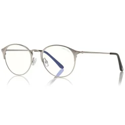 Tom Ford - Metal Optical Sunglasses - Round Optical Glasses - Palladium - FT5541-B - Optical Sunglasses - Tom Ford Eyewear - Avvenice