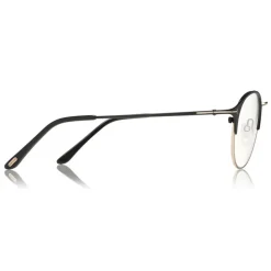 Tom Ford - Metal Optical Sunglasses - Round Optical Glasses - Black Gold - FT5541-B - Optical Sunglasses - Tom Ford Eyewear - Avvenice