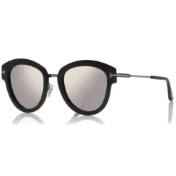 Tom Ford - Mia Sunglasses - Round Metal Sunglasses - Ruthenium - FT0574 - Sunglasses - Tom Ford Eyewear - Avvenice