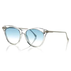 Tom Ford - Micaela Sunglasses - Cat Eye Acetate Sunglasses - FT0662 - Transparent - Tom Ford Eyewear - Avvenice