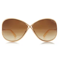 Tom Ford - Miranda Sunglasses - Oversized Square Acetate Sunglasses - FT0130 - Brown - Tom Ford Eyewear - Avvenice