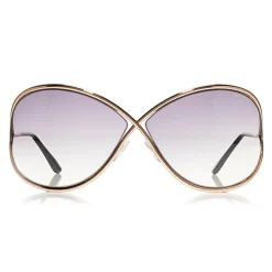Tom Ford - Miranda Sunglasses - Oversized Square Acetate Sunglasses - FT0130 - Gold - Tom Ford Eyewear - Avvenice