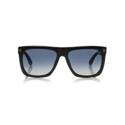 Tom Ford - Morgan Sunglasses - Squared Acetate Sunglasses - Black Blue - FT0513 - Sunglasses - Tom Ford Eyewear - Avvenice
