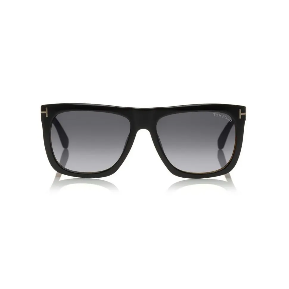 Tom Ford - Morgan Sunglasses - Squared Acetate Sunglasses - Black Havana - FT0513 - Sunglasses - Tom Ford Eyewear - Avvenice