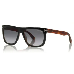 Tom Ford - Morgan Sunglasses - Squared Acetate Sunglasses - Black Havana - FT0513 - Sunglasses - Tom Ford Eyewear - Avvenice