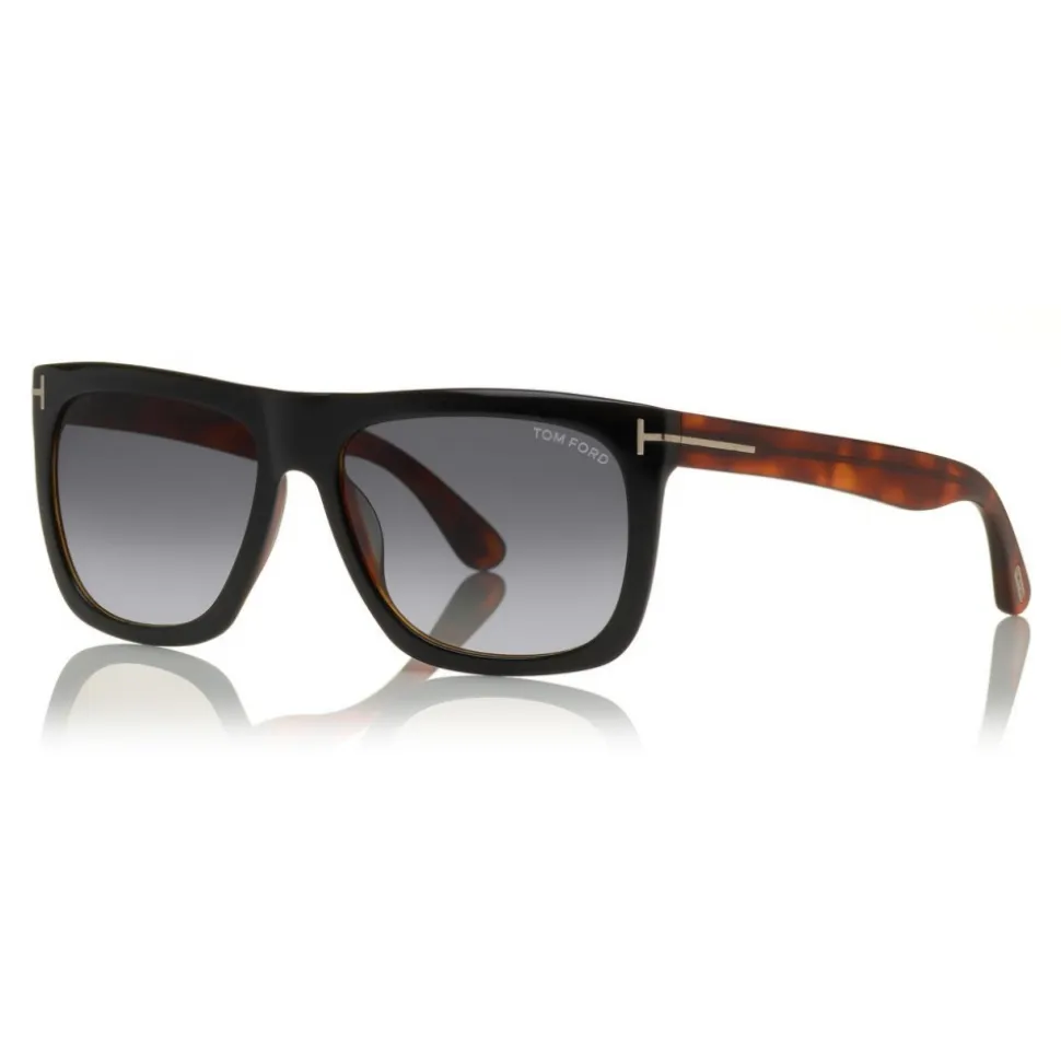 Tom Ford - Morgan Sunglasses - Squared Acetate Sunglasses - Black Havana - FT0513 - Sunglasses - Tom Ford Eyewear - Avvenice