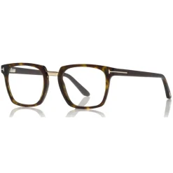Tom Ford - Optical Glasses - Square Acetate Optical Glasses - Dark Havana - FT5523-B - Optical Glasses - Tom Ford Eyewear - Avvenice