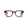Tom Ford - Optical Glasses - Rectangle Optical Glasses - Dark Havana - FT5558-B - Optical Glasses - Tom Ford Eyewear - Avvenice