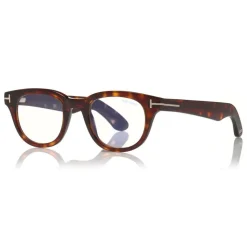 Tom Ford - Optical Glasses - Rectangle Optical Glasses - Dark Havana - FT5558-B - Optical Glasses - Tom Ford Eyewear - Avvenice
