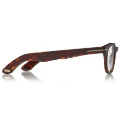 Tom Ford - Optical Glasses - Rectangle Optical Glasses - Dark Havana - FT5558-B - Optical Glasses - Tom Ford Eyewear - Avvenice
