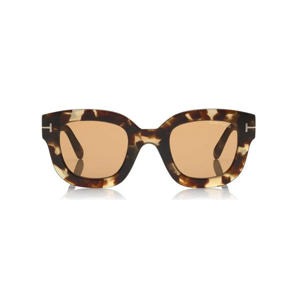 Tom Ford - Pia Sunglasses - Square Acetate Sunglasses - Havana - FT0659 - Sunglasses - Tom Ford Eyewear - Avvenice