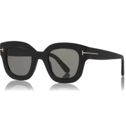 Tom Ford - Pia Sunglasses - Square Acetate Sunglasses - Black - FT0659 - Sunglasses - Tom Ford Eyewear - Avvenice