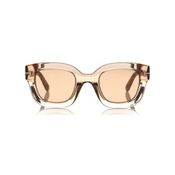 Tom Ford - Pia Sunglasses - Square Acetate Sunglasses - Champagne - FT0659 - Sunglasses - Tom Ford Eyewear - Avvenice