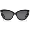 Tom Ford - Polarized Anya Sunglasses - Cat-Eye Acetate Sunglasses - Black - FT0762-P - Sunglasses - Tom Ford Eyewear - Avvenice