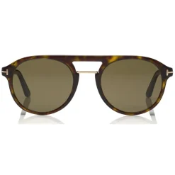 Tom Ford - Polarized Ivan Sunglasses - Round Acetate Sunglasses - Havana - FT0675-P - Sunglasses - Tom Ford Eyewear - Avvenice