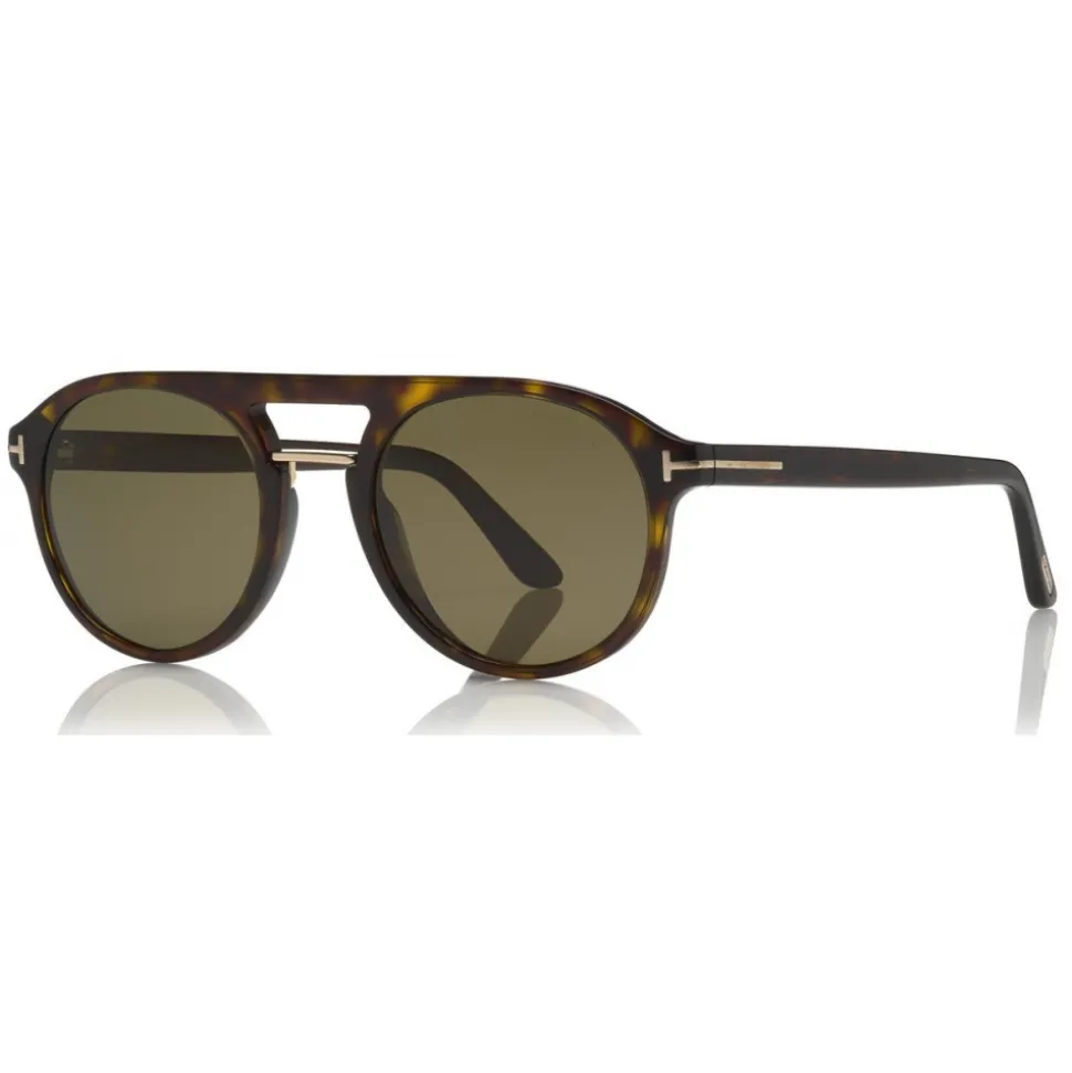 Tom Ford - Polarized Ivan Sunglasses - Round Acetate Sunglasses - Havana - FT0675-P - Sunglasses - Tom Ford Eyewear - Avvenice