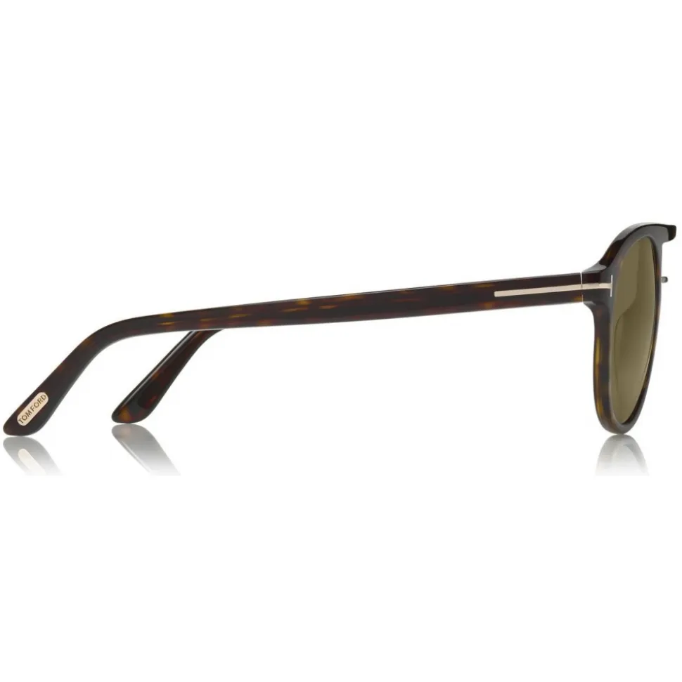 Tom Ford - Polarized Ivan Sunglasses - Round Acetate Sunglasses - Havana - FT0675-P - Sunglasses - Tom Ford Eyewear - Avvenice