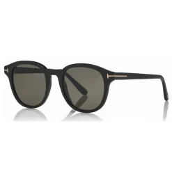 Tom Ford - Polarized Jameson Sunglasses - Round Acetate Sunglasses - Black - FT0752-P - Sunglasses - Tom Ford Eyewear - Avvenice