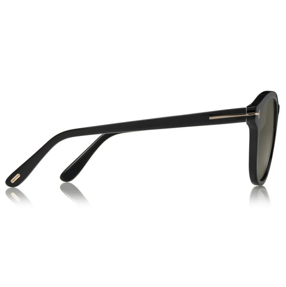 Tom Ford - Polarized Jameson Sunglasses - Round Acetate Sunglasses - Black - FT0752-P - Sunglasses - Tom Ford Eyewear - Avvenice