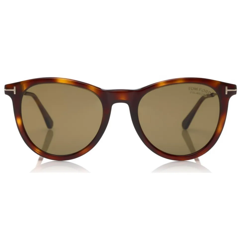 Tom Ford - Polarized Kellan Sunglasses - Round Style Sunglasses - Havana Green - FT0626-P - Sunglasses - Tom Ford Eyewear - Avvenice