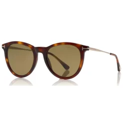 Tom Ford - Polarized Kellan Sunglasses - Round Style Sunglasses - Havana Green - FT0626-P - Sunglasses - Tom Ford Eyewear - Avvenice