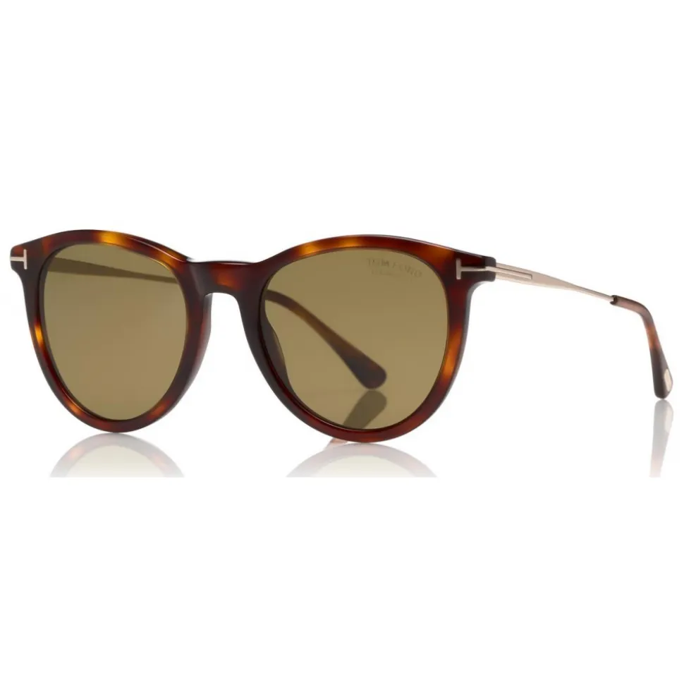 Tom Ford - Polarized Kellan Sunglasses - Round Style Sunglasses - Havana Green - FT0626-P - Sunglasses - Tom Ford Eyewear - Avvenice