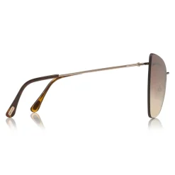 Tom Ford - Presley Sunglasses - Butterfly Acetate Sunglasses - FT0716 - Gold - Tom Ford Eyewear - Avvenice