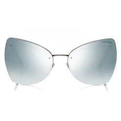 Tom Ford - Presley Sunglasses - Butterfly Acetate Sunglasses - FT0716 - Silver - Tom Ford Eyewear - Avvenice