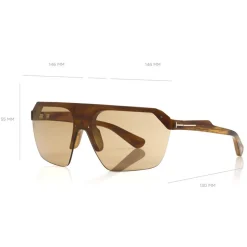 Tom Ford - Razor Sunglasses - Mask Shape Sunglasses - Olive - FT0797 - Sunglasses - Tom Ford Eyewear - Avvenice