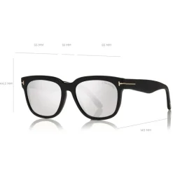 Tom Ford - Rhett Sunglasses - Square Acetate Sunglasses - Black - FT0714 - Sunglasses - Tom Ford Eyewear - Avvenice